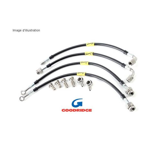 Flexibles de freins Goodridge pour Volkswagen Polo Mk 5 1,2/4 +Tdi+ 1,8turbo