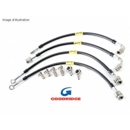 Flexibles de freins Goodridge pour MG ZT (Rr. Disc)