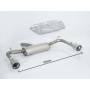 Rear silencer Ragazzon for ALFA ROMEO Giulietta (06/2010 - Today) 50.0513.61