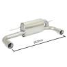 Rear silencer Ragazzon for BMW Series 1 (F20/F21) (07/2011 - Today) 50.0455.05