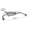 Rear silencer Ragazzon for BMW 4 Series (F32/F33/F36) (2014 - Today) 50.0462.04