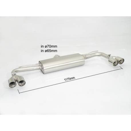 Silencieux arrière Ragazzon pour BMW X3 (F25) (09/2010 - Aujourd'hui) 50.0373.57