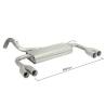 Rear silencer Ragazzon for FIAT 500 C (06/2010 - Today) 50.0445.25