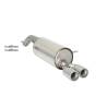 Rear silencer Ragazzon for PEUGEOT 208 (03/2012 - Today) 50.0471.26