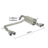 Rear silencer Ragazzon for PEUGEOT 208 (03/2012 - Today) 50.0453.56