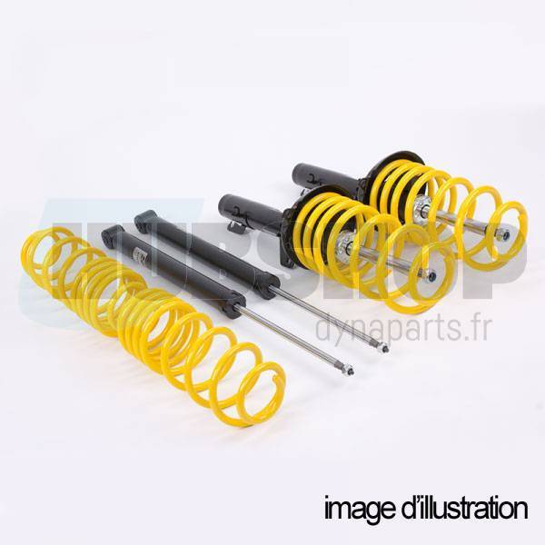Short springs and shock absorbers for AUDI 80