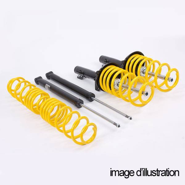 Short springs and shock absorbers for AUDI A4 B7