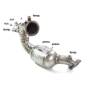 Catalyseur sport Ragazzon pour AUDI A6 C7 (4G) (11/2010 - Aujourd'hui) 54.0375.01