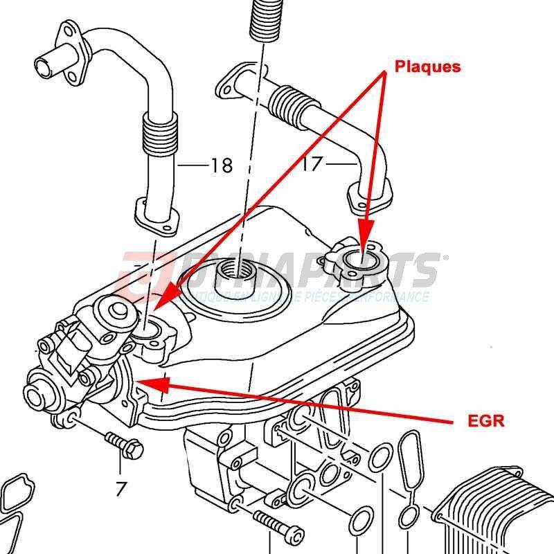 Kit suppression vanne EGR Moteur Volksvagen Audi Seat Skoda 2.0 TDI, ou  1.9TDI 105cv