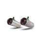 Silencieux Red Power, la paire. Scorpion Kawasaki Z1000 2017 - 2020