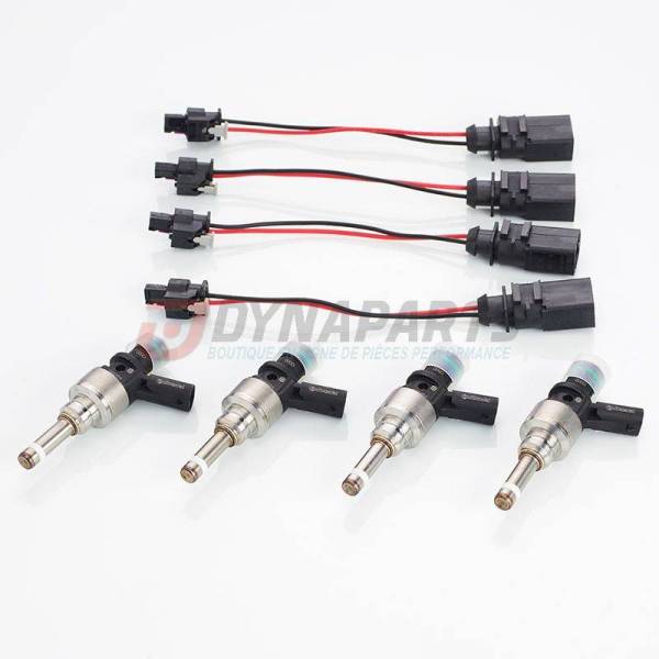 High flow Injectors pack + wiring TTRS/RS3 for EA113 K04