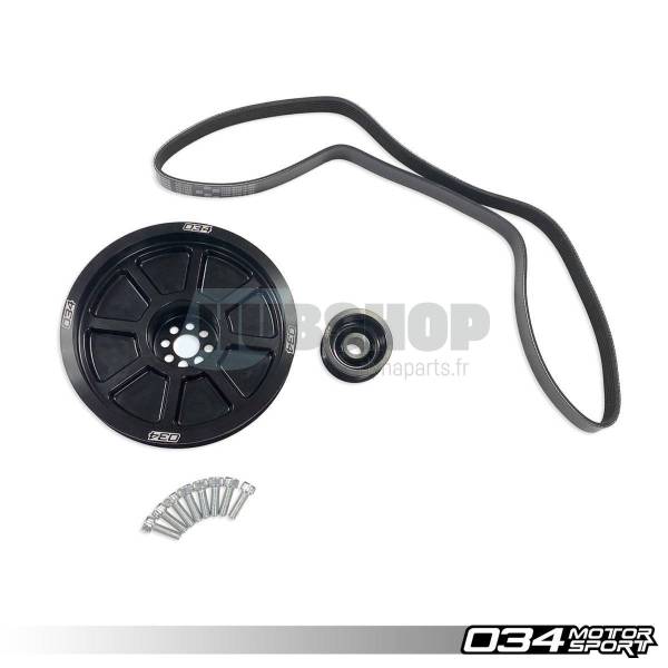 Dual Pulley Perf Pk 034 motorsport pour 190mm 034 motorsport pour B8