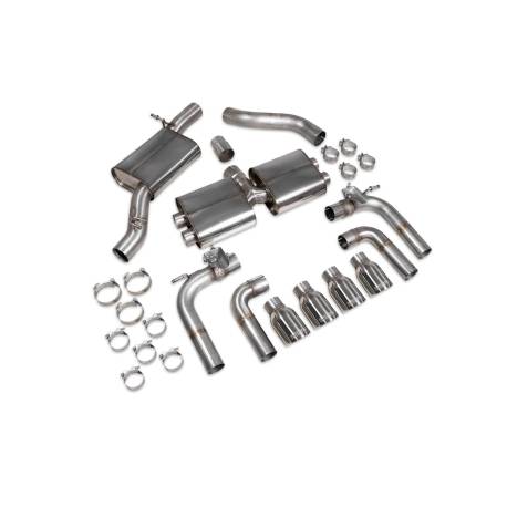 Resonated cat/gpf-back system (valved) Scorpion for Audi S3 Saloon 8V