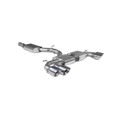 Resonated cat/gpf back system Scorpion for Audi S3 8Y Sportback