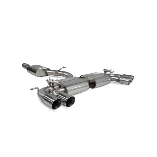 Resonated cat/gpf back system (valved) Scorpion for Volkswagen Golf R MK8 (GPF)