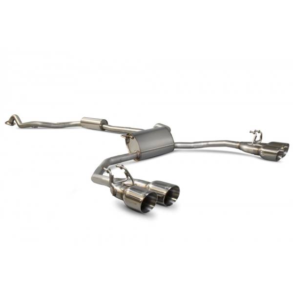 Resonated cat-back system Scorpion for Honda Civic Type R FK2 (LHD)