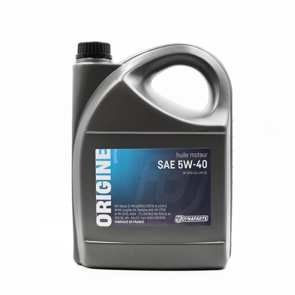 Huile moteur Dynapart SAE 5W40 5 litres