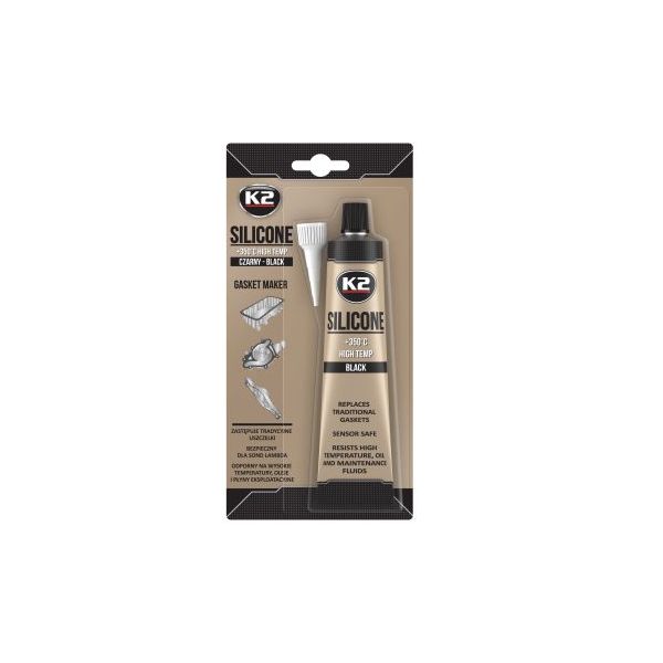 SILICONE BLACK - NOIR +350 °C - TUBE 85 GR