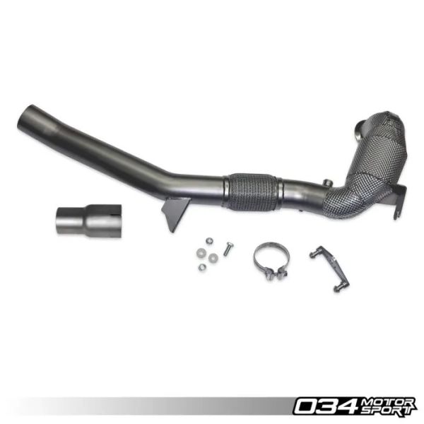 Tube d'échappement racing en acier inoxydable 034Motorsport pour Golf GTI Mk8 