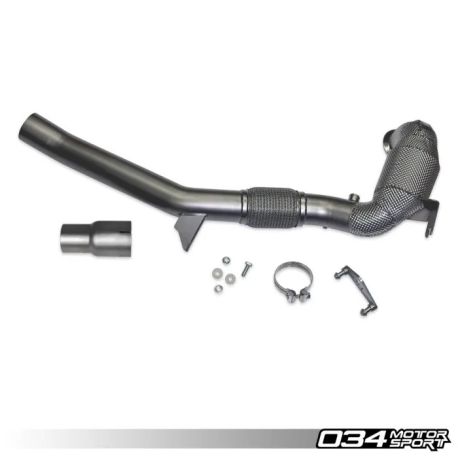 Tube d'échappement racing en acier inoxydable 034Motorsport pour Golf GTI Mk8 