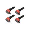 Ignition coil, red, Ford Ecoboost 2.0L/2.3L, Pack of 4