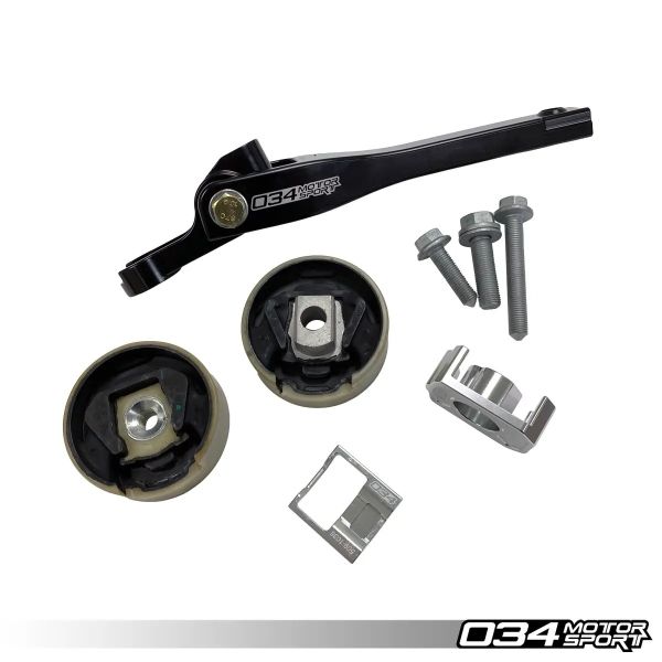 Kit de performance 034Motorsport de supports moteur sphériques en aluminium usiné avec rondelles de support moteur, pour Audi 8V