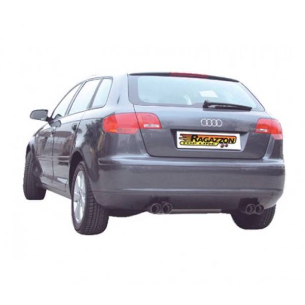 Silencieux arrière Ragazzon pour AUDI A3 (8P) Sportback (09/2004 - 03/2013) 50.0155.12