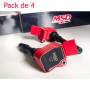 4 Bobines d'allumage Plasma MSD type RS3 pour Golf 7 R/GTI, Audi S3
