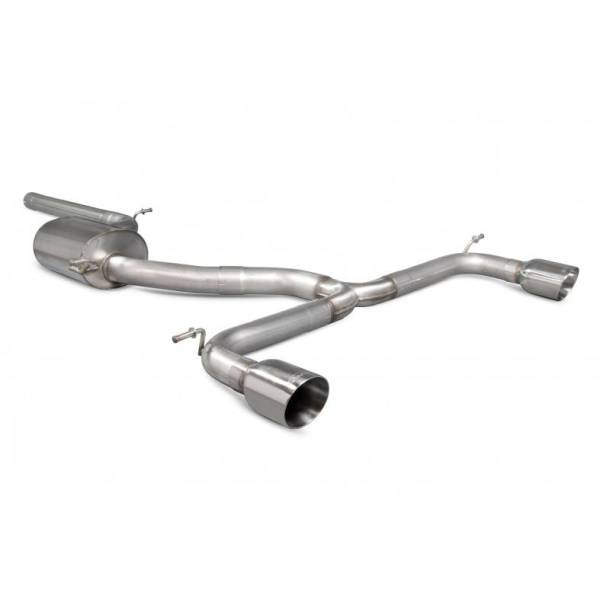 Catback non resonated silencer Golf MK7,5 GTi TCR with DPF