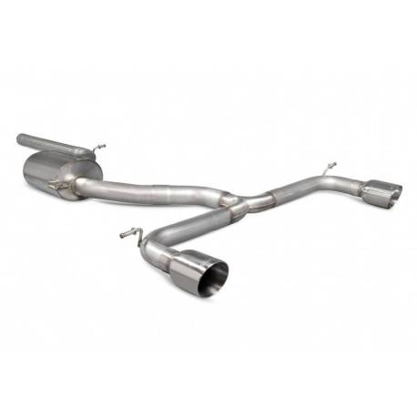 Catback non resonated silencer Golf MK7,5 GTi TCR with DPF