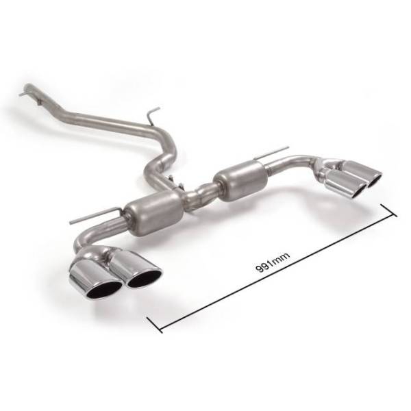 Rear silencer Ragazzon for AUDI A3 (8V) Sportback (09/2012 - Today) 50.0750.35