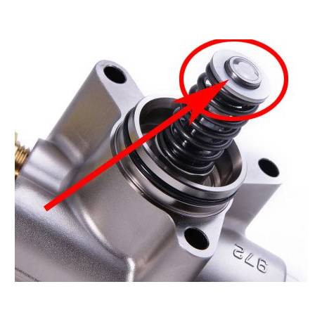 HPFP pump piston spring locking ring