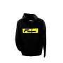 Sweatshirt Racingline Noir/Jaune Racingline VWRA004S