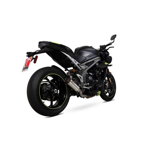 Red Power silencer Scorpion Triumph Speed Triple R / Speed Triple S / Speed Triple RS 2018 - 2020