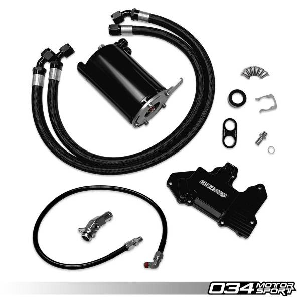 Stage 2 Billet Catch Can Kit 8V/8V.5 Audi A3 & Mk7/Mk7.5 VW GTI 034Motorsport