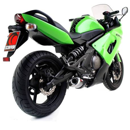Silencieux Factory oval Scorpion Kawasaki ER6 F / N 2006 - 2011