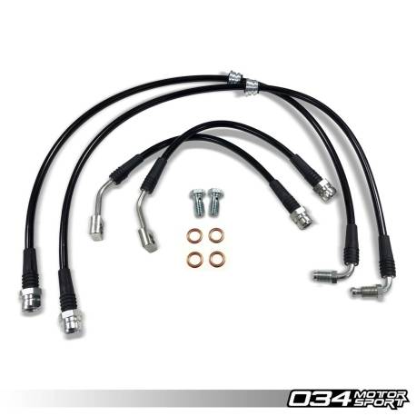 Kit flexibles de frein tressées en acier inoxydable, 8S/8V.5 Audi TT RS & RS3