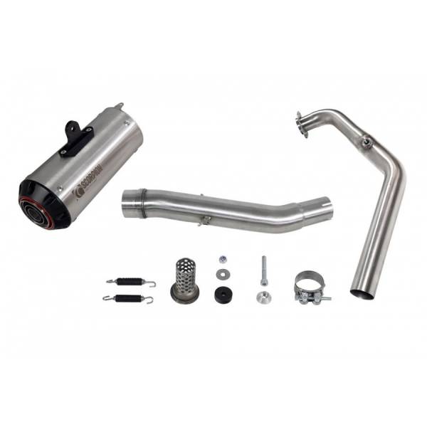 Ligne complète Red Power Scorpion Yamaha MT-125 Euro 4 2019 - 2020