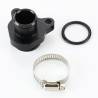Alloy cooling radiator connector for BMW N54