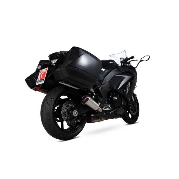 Quiet Red Power, the pair. Scorpion Kawasaki Z1000 SX 2017 - 2019