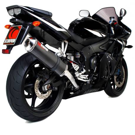 Silencieux Factory oval Scorpion Yamaha YZF-R6 2003 - 2005