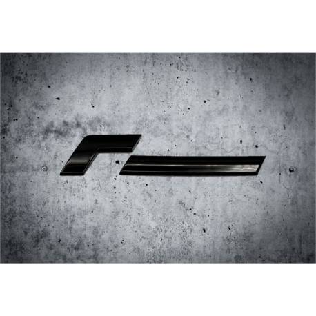 Badges de coffre Racingline Noir ou Chrome, au choix.