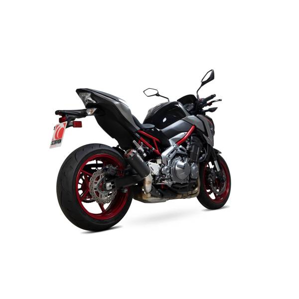 Red Power silencer Scorpion Kawasaki Z900 2017 - 2019