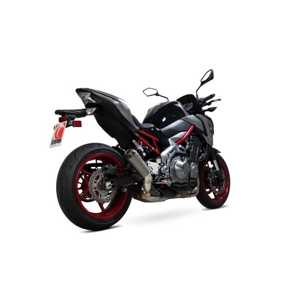 Red Power silencer Scorpion Kawasaki Z900 2017 - 2019