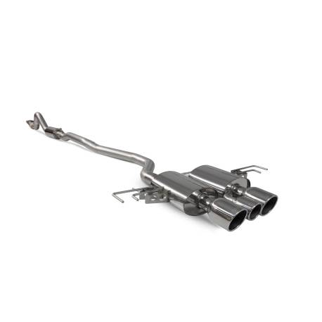Part-resonated cat-back system Scorpion for Honda Civic Type R FK8 R/H Drive
