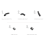 Kit de 5 Manguitos del Turbo RacingLine para Audi RS3 8V2 o 8Y