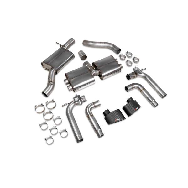 Resonated cat/gpf-back system (valved) Scorpion for Audi S3 Saloon 8V