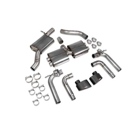 Resonated cat/gpf-back system (valved) Scorpion for Audi S3 Saloon 8V