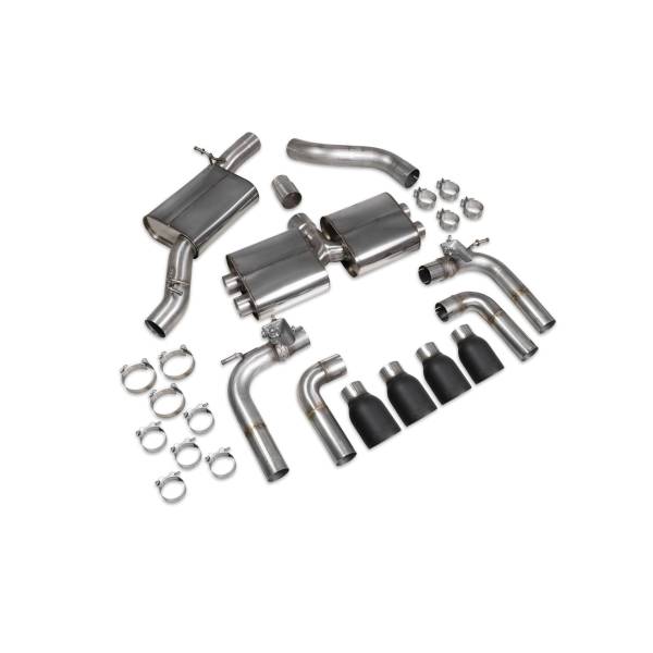 Resonated cat/gpf-back system (valved) Scorpion for Audi S3 Saloon 8V