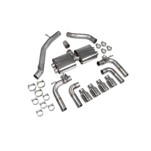 Non-res cat/gpf-back system (valved) Scorpion for Audi S3 Saloon 8V